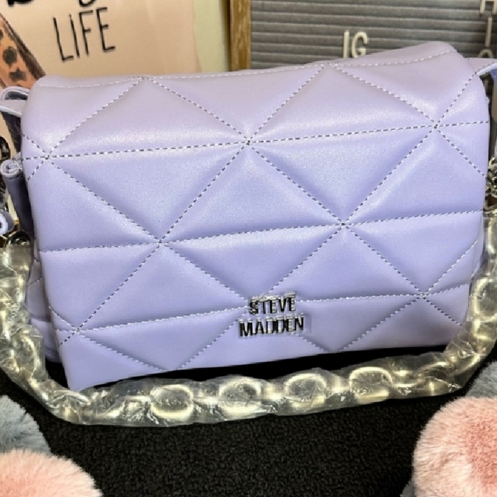 Steve Madden Lavender Quilted Handbag Shoulder bag